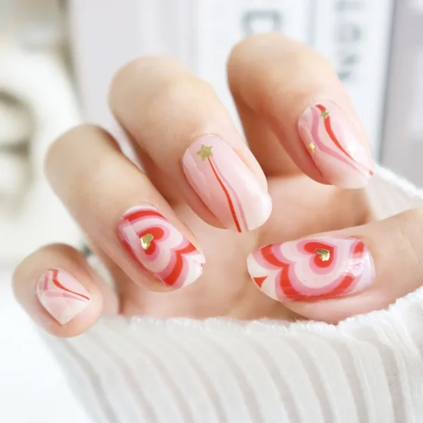 C01035 Psychedelic Red Heart (New Product)