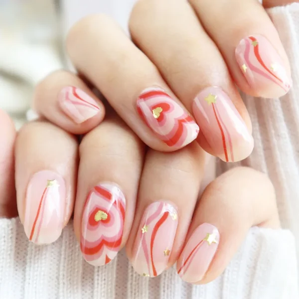 C01035 Psychedelic Red Heart (New Product) - Image 4