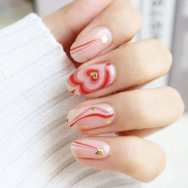 C01035 Psychedelic Red Heart (New Product) - Image 3